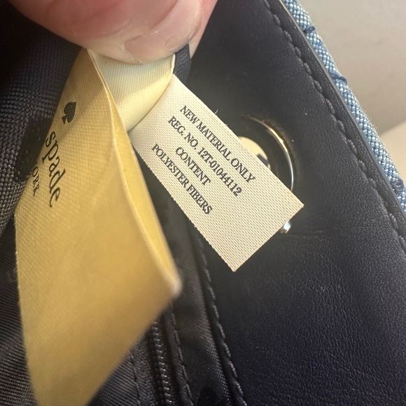 3F Kate Spade Meena Briar Lane Denim Quilted Purse Crossbody Bag - Picture 13 of 13